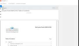 
							         MyCoyote Portal EMPLOYEE Table of Contents - studylib.net								  
							    