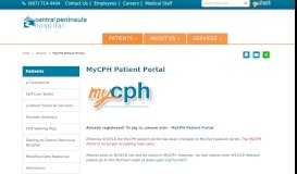 
							         MyCPH Patient Portal - Central Peninsula Hospital								  
							    
