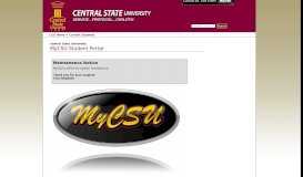 
							         MyCSU is Down - Central State University								  
							    