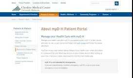 
							         myD-H | Patients & Visitors | Cheshire Medical Center / Dartmouth ...								  
							    
