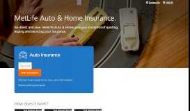 
							         MyDirect Auto Insurance | MetLife Auto & Home								  
							    