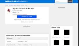 
							         MyDMU Student Portal 7.0.0 apk download for Windows (10,8,7,XP ...								  
							    
