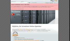 
							         MyDrive - Ihr Schweizer Online-Speicher								  
							    