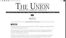 
							         MyECC – El Camino College Union								  
							    