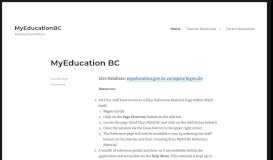 
							         MyEducationBC | Burnaby School District								  
							    