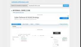 
							         myemail.cbre.com at WI. Outlook Web App - Website Informer								  
							    