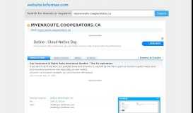 
							         myenroute.cooperators.ca at Website Informer. DriveSync ...								  
							    
