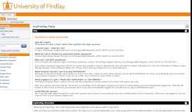 
							         myFindlay Help - University of Findlay								  
							    