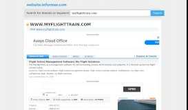 
							         myflighttrain.com at WI. Flight School Management Software ...								  
							    