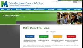 
							         MyFM Student Resources - Current Students								  
							    