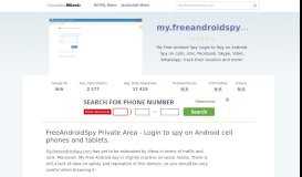 
							         My.freeandroidspy.com website. FreeAndroidSpy Private Area ...								  
							    