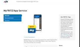 
							         MyFRITZ!App Service | AVM Deutschland								  
							    