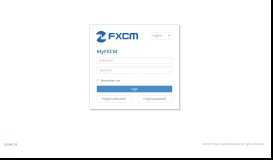 
							         MyFXCM - Login								  
							    
