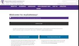 
							         myGateway - Information Technology Services - Tarleton State ...								  
							    