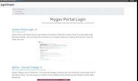
							         Mygav Portal - myGav Portal Login - LoginSimple								  
							    