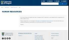 
							         MyGlasgow - Human Resources - Using ... - University of Glasgow								  
							    