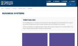 
							         MyGlasgow - IT Services - Business systems ... - University of Glasgow								  
							    