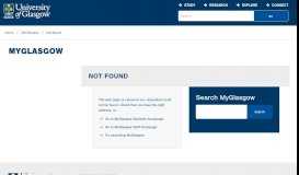 
							         MyGlasgow - Procurement Office - Information ... - University of Glasgow								  
							    