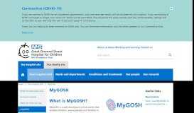 
							         MyGOSH | Great Ormond Street Hospital								  
							    