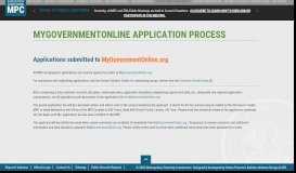 
							         MyGovernmentOnline Application Process | Metropolitan Planning ...								  
							    