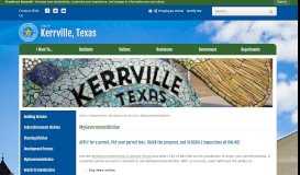 
							         MyGovernmentOnline | Kerrville TX - Official Website - City of Kerrville								  
							    