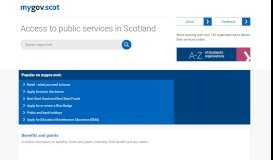 
							         mygov.scot: Access to public services in Scotland								  
							    