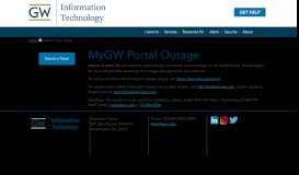 
							         MyGW Portal Outage - GW Information Technology | The George ...								  
							    