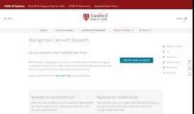 
							         MyHealth - Access Your Health Information | Stanford Health Care								  
							    