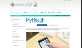 
							         MyHealth - | Alaska Native Medical Center								  
							    