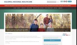 
							         myHealth | Kalispell Regional Healthcare								  
							    