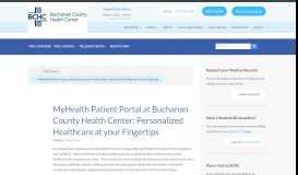
							         MyHealth Patient Portal at Buchanan County Health Center ...								  
							    