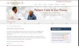 
							         MyHealth Patient Portal - Comprehensive Cardiology								  
							    