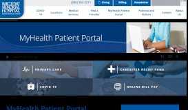 
							         MyHealth Patient Portal | Marcus Daly Memorial Hospital								  
							    