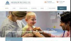 
							         myHealth Patient Portal New User Registration | Missouri Delta ...								  
							    
