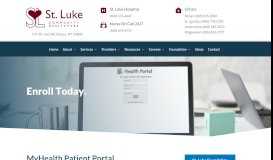 
							         myHealth Portal Enrollment | St. Luke Community Healthcare								  
							    