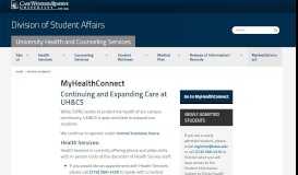 
							         MyHealthConnect | University Health and Counseling Services ...								  
							    