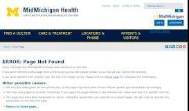 
							         MyHealthConnection - MidMichigan Health								  
							    
