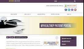 
							         MyHealthEP Patient Portal - University Medical Center of El Paso								  
							    