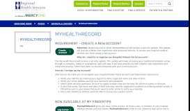 
							         MyHealthRecord - Regional Health Services of Howard County								  
							    