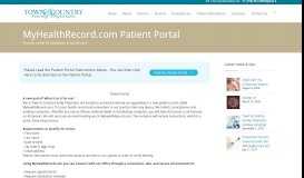 
							         MyHealthRecord.com Patient Portal – Town And Country								  
							    