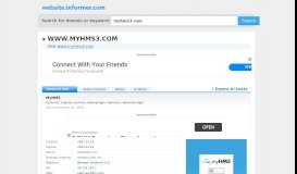 
							         myhms3.com at Website Informer. MyHMS. Visit MyHMS 3.								  
							    