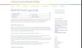 
							         MyHR KP Portal Login Guide								  
							    