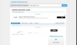 
							         myhr.apotex.com at Website Informer. Visit Myhr Apotex.								  
							    