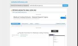 
							         Myhr.health.wa.gov.au - Website Informer								  
							    