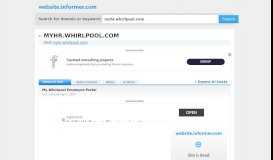 
							         myhr.whirlpool.com at WI. My Whirlpool Employee Portal								  
							    
