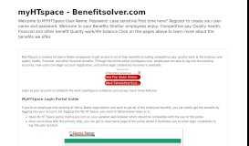 
							         myHTspace - Benefitsolver.com								  
							    