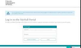 
							         MyHull Portal								  
							    