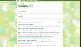 
							         myHumboldt - Humboldt State University								  
							    