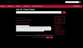 
							         myHuskyNet Portal - Ask St. Cloud State								  
							    