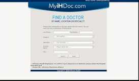 
							         MyiHDoc.com Medical Staff Directory - Infirmary Health								  
							    